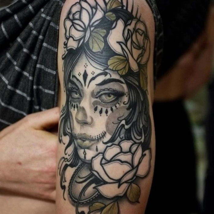 30 Best Santa Muerte Tattoo Ideas 