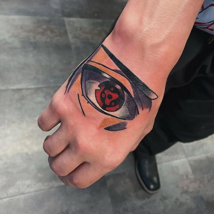 Tattoo uploaded by Emily Alves  rinnegan sasuke uchiha naruto  sharingan  Tattoodo