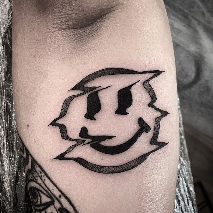 30 Best Smiley Face Tattoo Ideas