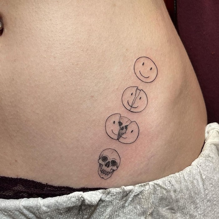 30 Best Smiley Face Tattoo Ideas