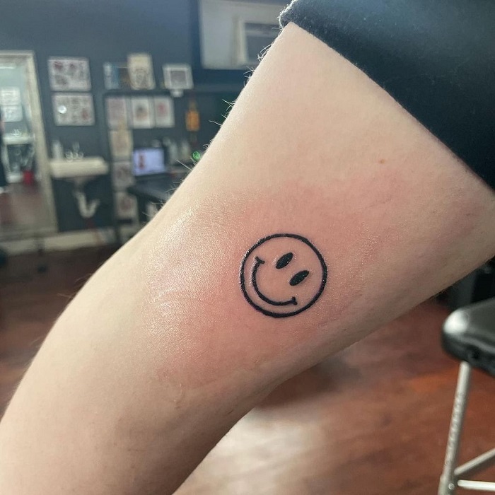 30 Best Smiley Face Tattoo Ideas