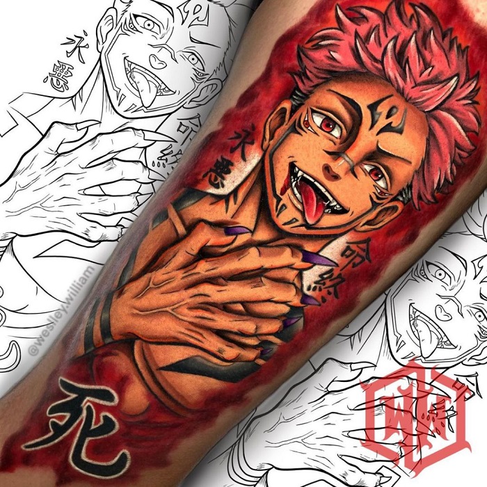 Anime tattoos at INKsearch