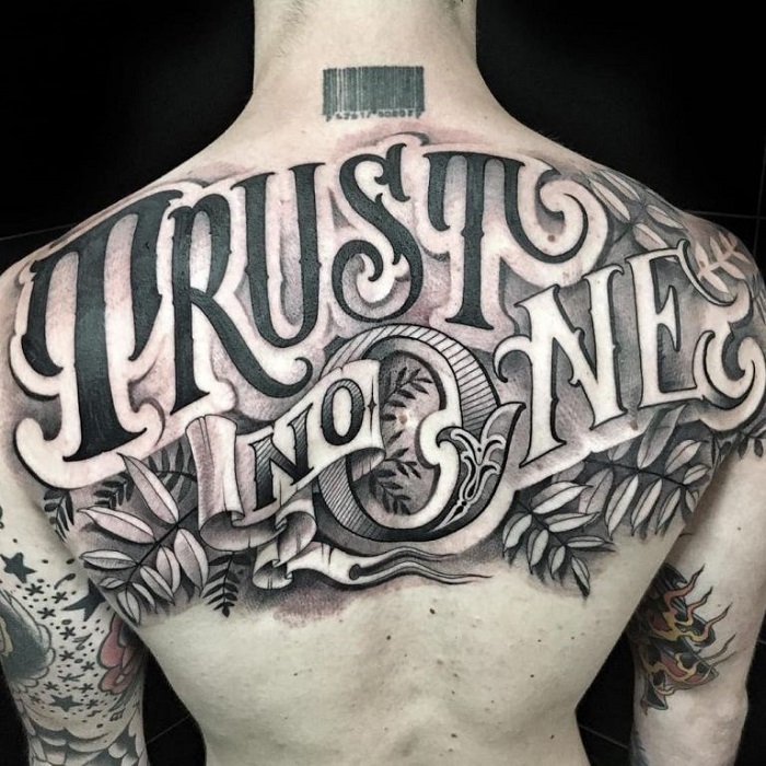 25 Trust No One Tattoo Designs You Need To See  Outsons