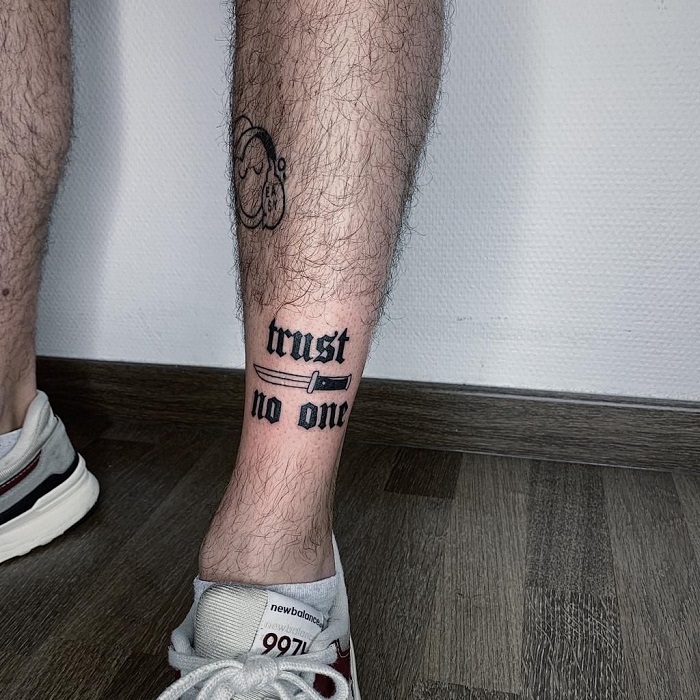 trust no one in Tattoos  Search in 13M Tattoos Now  Tattoodo