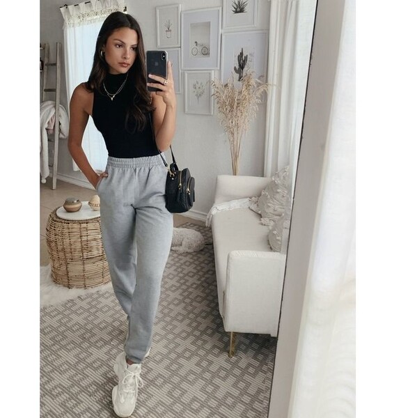 What to wear with dark grey sweatpants Buy and Slay