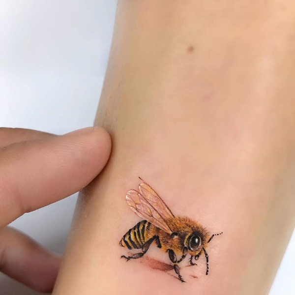 80 Best Bee Tattoo Designs Youll Fall in Love with  Saved Tattoo