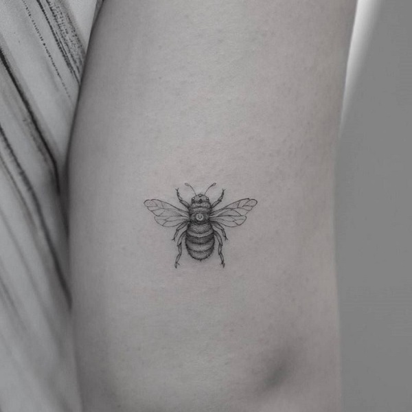 Realistic Bumblebee Tattoo On Left Ankle  Bee tattoo Tattoos Bumble bee  tattoo