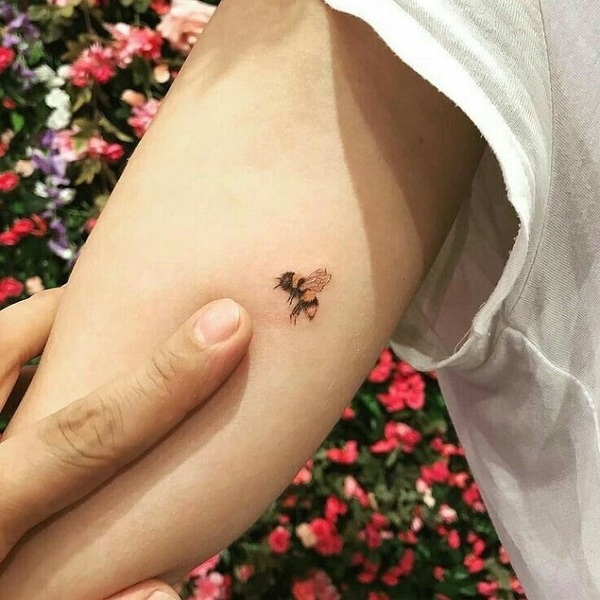 41 Cute Bumble Bee Tattoo Ideas for Girls  StayGlam