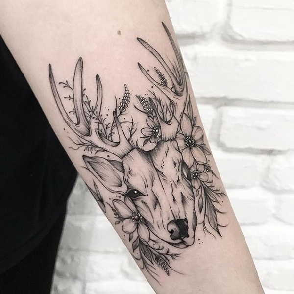 Best Deer Skull Tattoo Ideas 