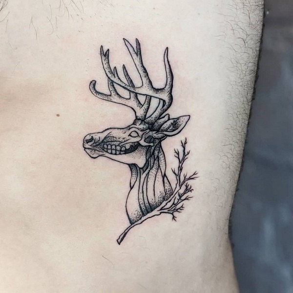 Best Deer Skull Tattoo Ideas 