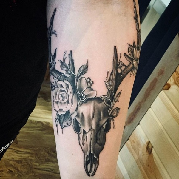 Best Deer Skull Tattoo Ideas 