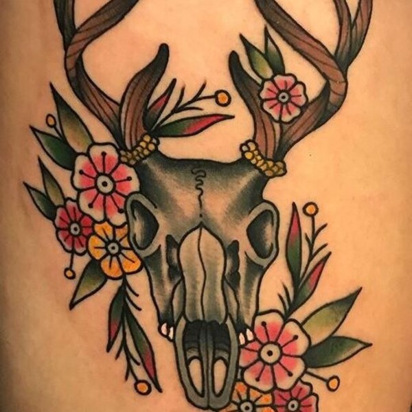 Best Deer Skull Tattoo Ideas 