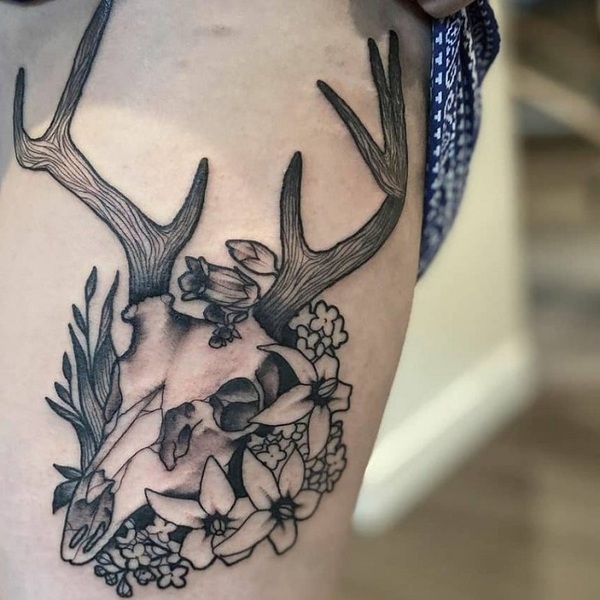 Best Deer Skull Tattoo Ideas 