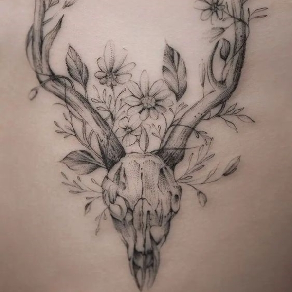 Best Deer Skull Tattoo Ideas 