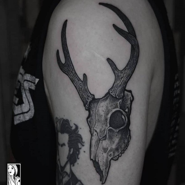 Deer Skull Tattoos Images  Browse 2155 Stock Photos Vectors and Video   Adobe Stock