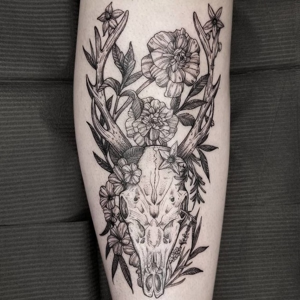 Best Deer Skull Tattoo Ideas 