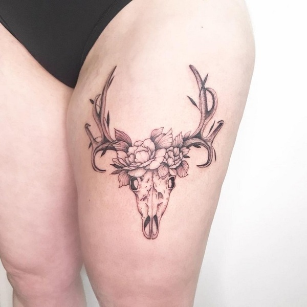 Best Deer Skull Tattoo Ideas 