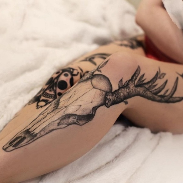 Best Deer Skull Tattoo Ideas 