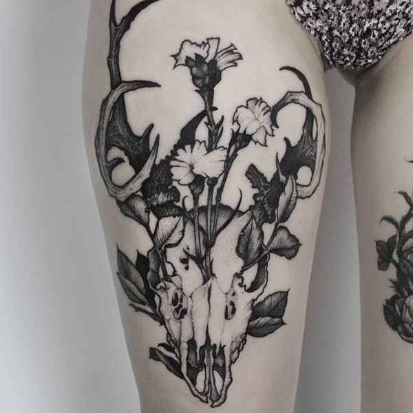 Best Deer Skull Tattoo Ideas 