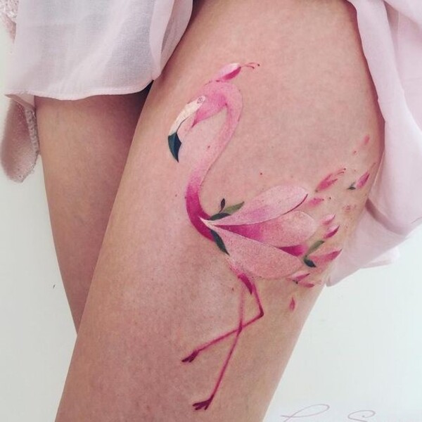 Best Flamingo Tattoo Ideas 
