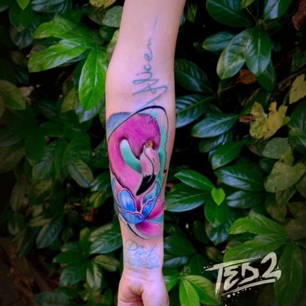 Best Flamingo Tattoo Ideas 
