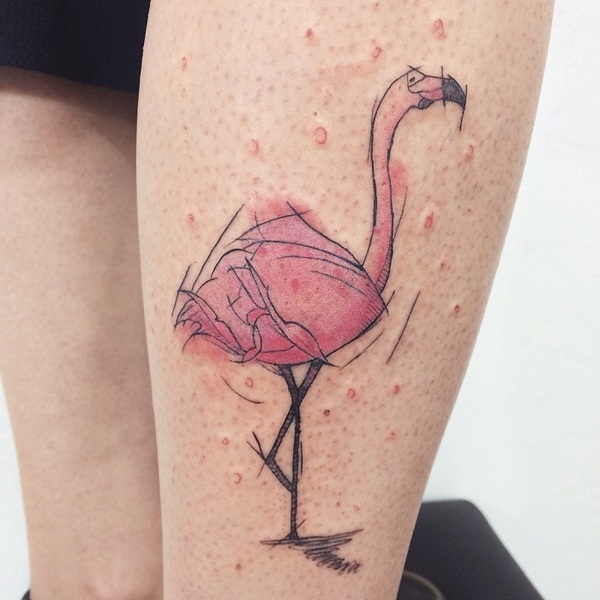 Best Flamingo Tattoo Ideas 
