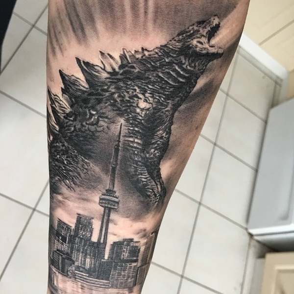 King Ghidorah art in 2019 Godzilla tattoo Godzilla HD phone wallpaper   Pxfuel