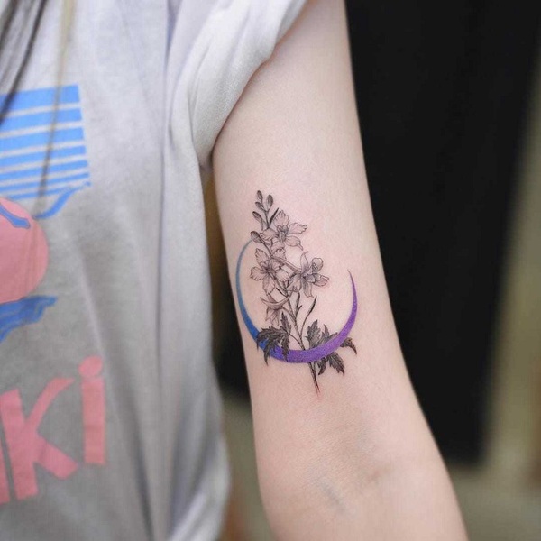 Best Larkspur Tattoo Ideas 