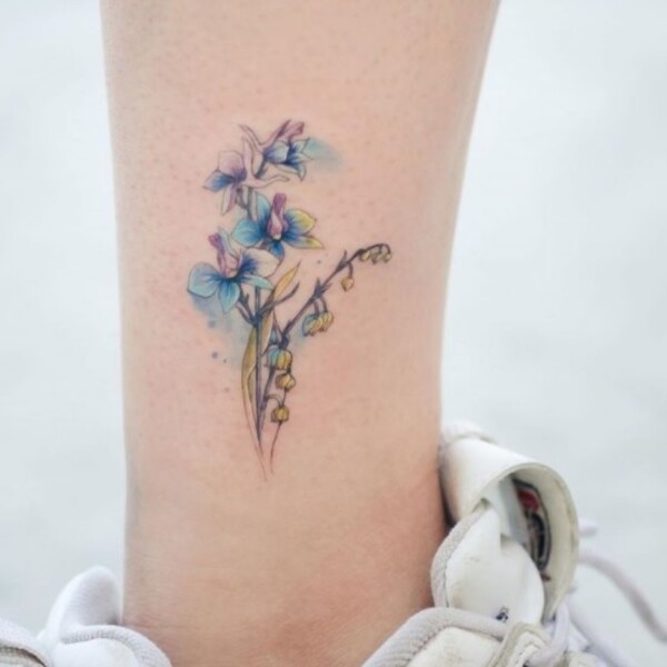 Best Larkspur Tattoo Ideas 