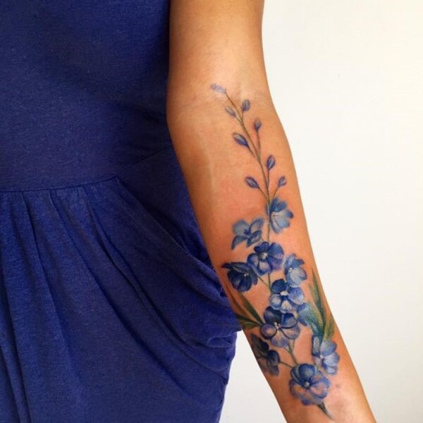 Best Larkspur Tattoo Ideas 