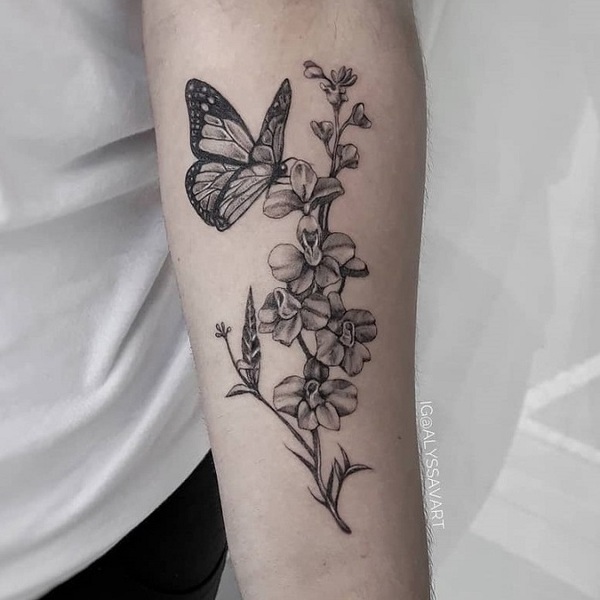 Best Larkspur Tattoo Ideas 