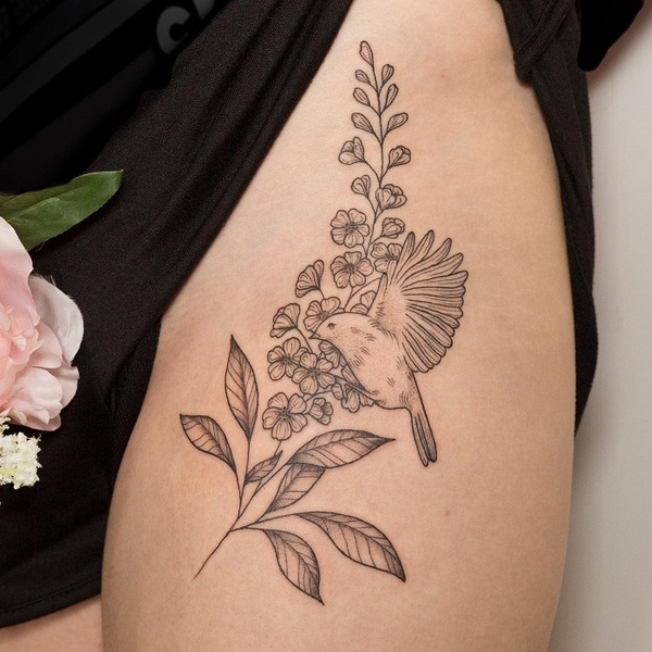 Best Larkspur Tattoo Ideas 