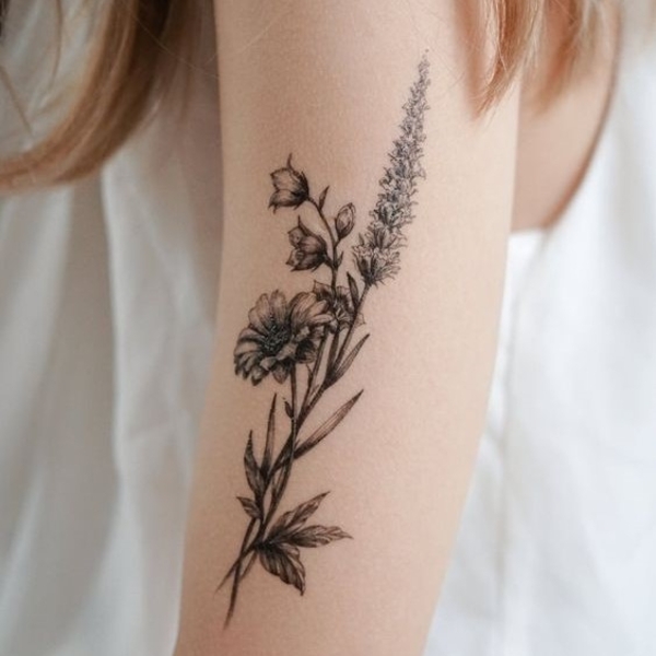 Best Larkspur Tattoo Ideas 