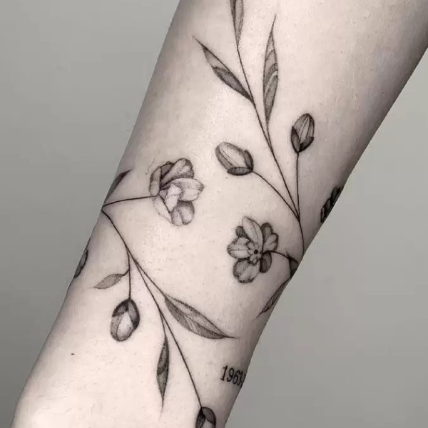 45 Beautiful Plant Tattoo Ideas | Balcony Garden Web