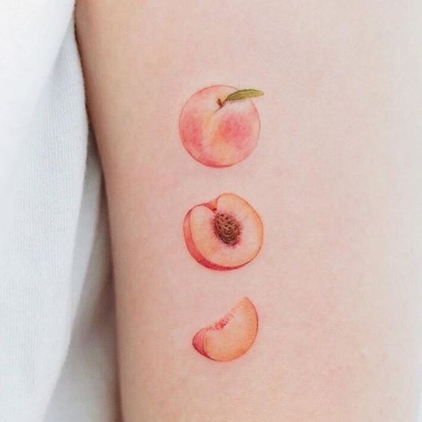 Best Peach Tattoo Ideas 
