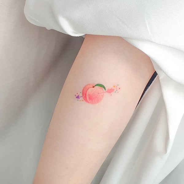 Best Peach Tattoo Ideas 