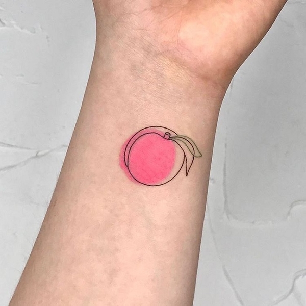 Best Peach Tattoo Ideas 