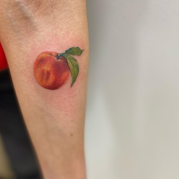 Best Peach Tattoo Ideas 
