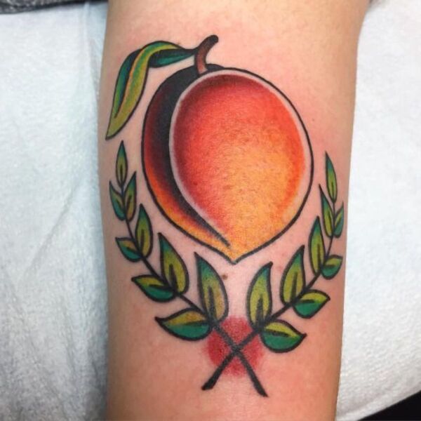 Best Peach Tattoo Ideas 