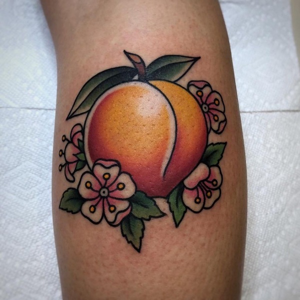 Best Peach Tattoo Ideas 