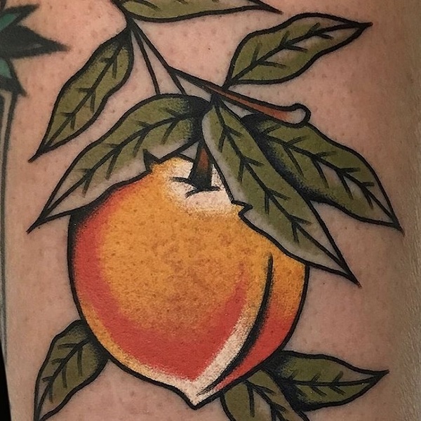 Best Peach Tattoo Ideas 