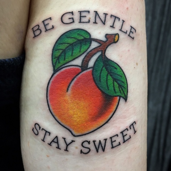 Peach Tattoo Ideas To Celebrate The National Eat A Peach Day