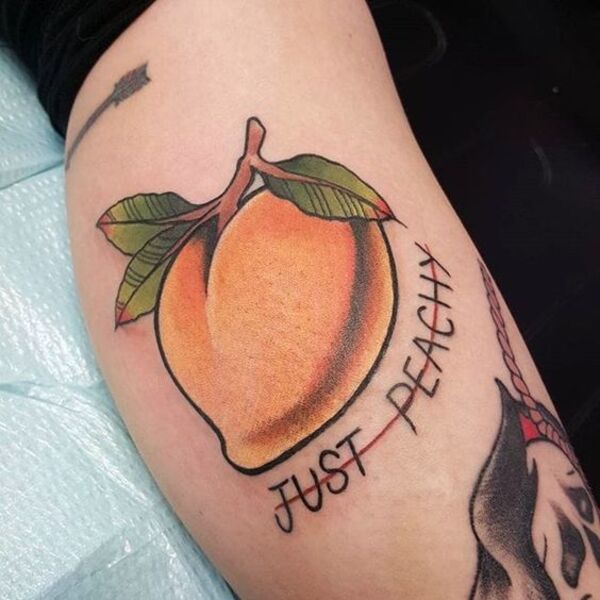 Best Peach Tattoo Ideas 