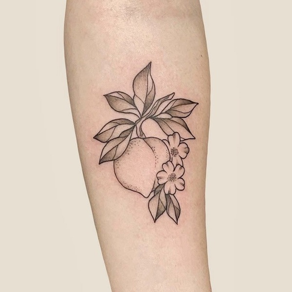 Best Peach Tattoo Ideas 