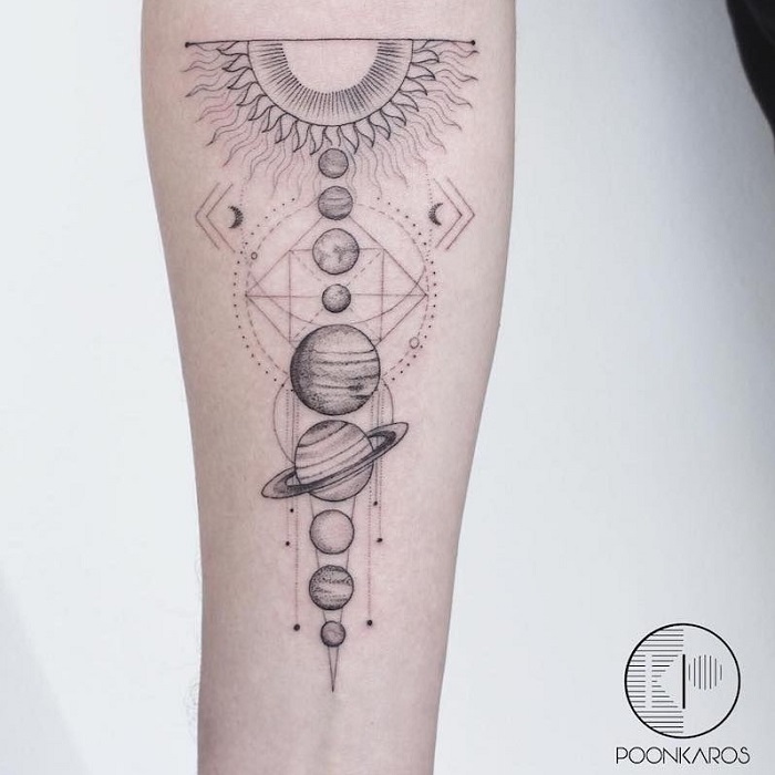 Best Solar System Tattoo Ideas