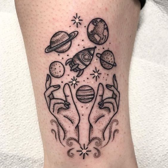 Best Solar System Tattoo Ideas