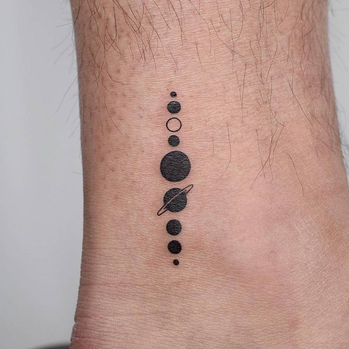 Minimal space tattoo For more... - The CLOWN Tattoo Studio | Facebook