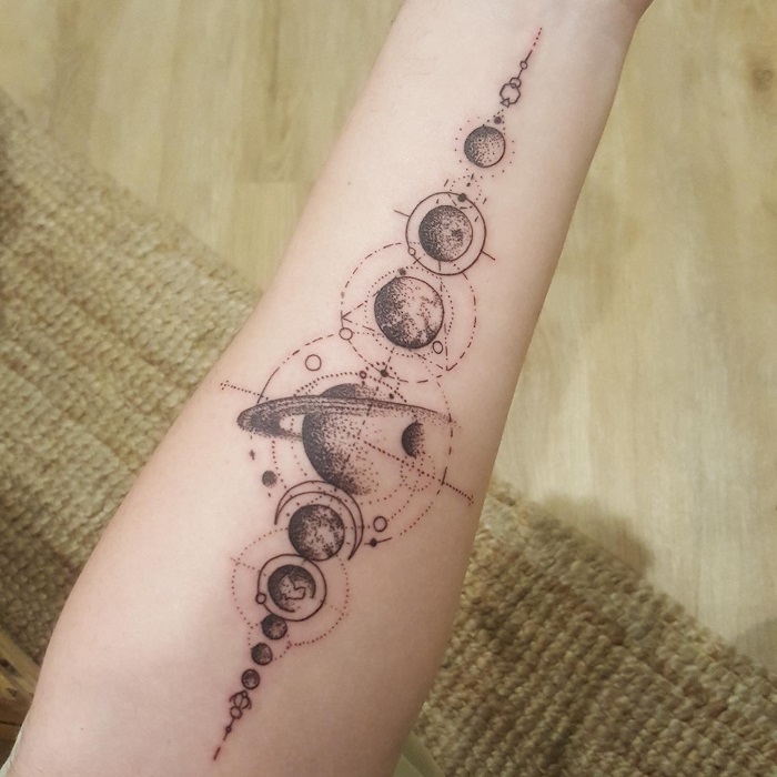 Best Solar System Tattoo Ideas