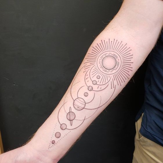 Best Solar System Tattoo Ideas