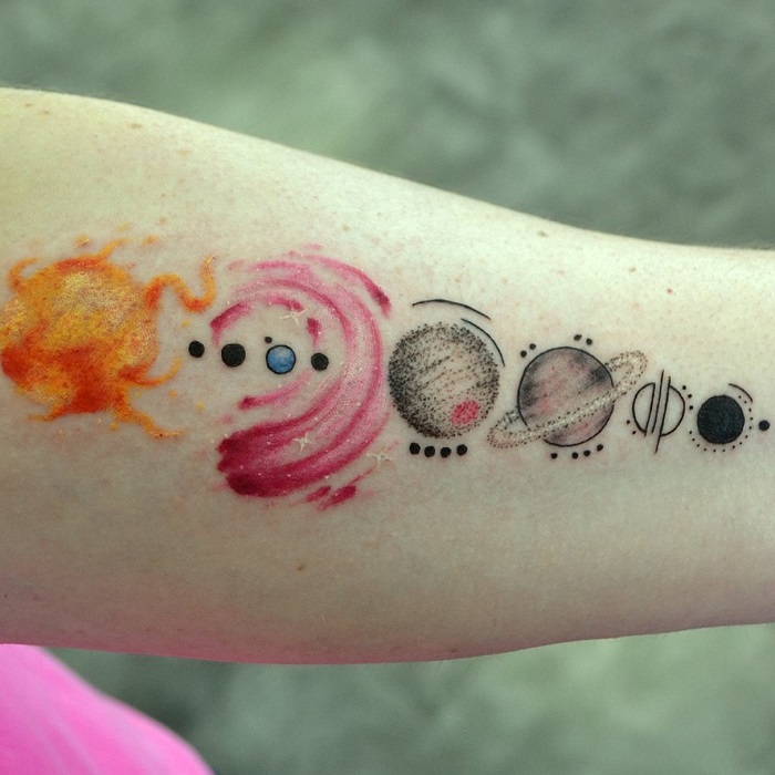 Best Solar System Tattoo Ideas